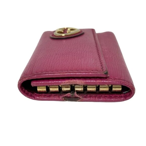 GUCCI Lovely Pink Leather - Key Case 101-080625 - Picture 5 of 11